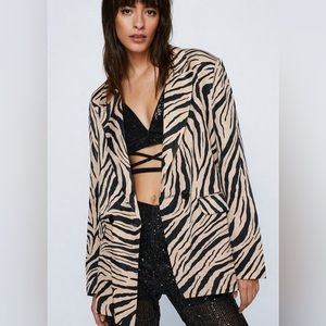 Zara zebra blazer